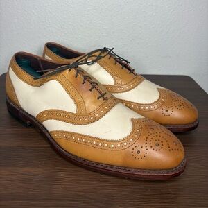 Allen Edmonds Golf Shoes Size 9.5 D Heritage Honors Collection 3009 Tan